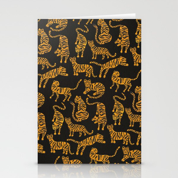 Tiger Collection - Black & Orange Stationery Card Gallery Image 2