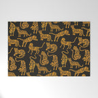 Tiger Collection - Black & Orange Welcome Mat Gallery Image 1