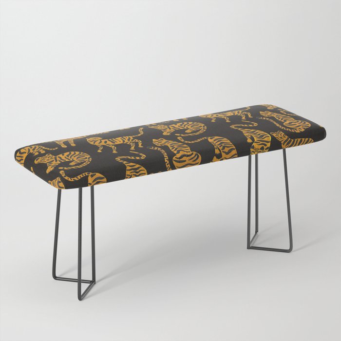 Tiger Collection - Black & Orange Bench Gallery Image 1
