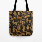 Tiger Collection - Black & Orange Tote Bag Gallery Image 1