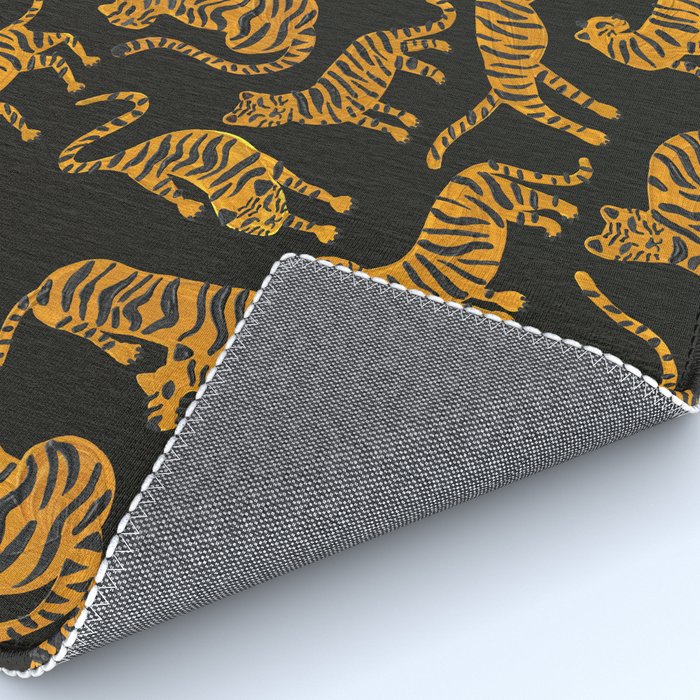 Tiger Collection - Black & Orange Rug Gallery Image 4