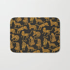 Tiger Collection - Black & Orange Bath Mat Gallery Image 1