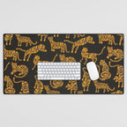 Tiger Collection - Black & Orange Desk Mat Gallery Image 1