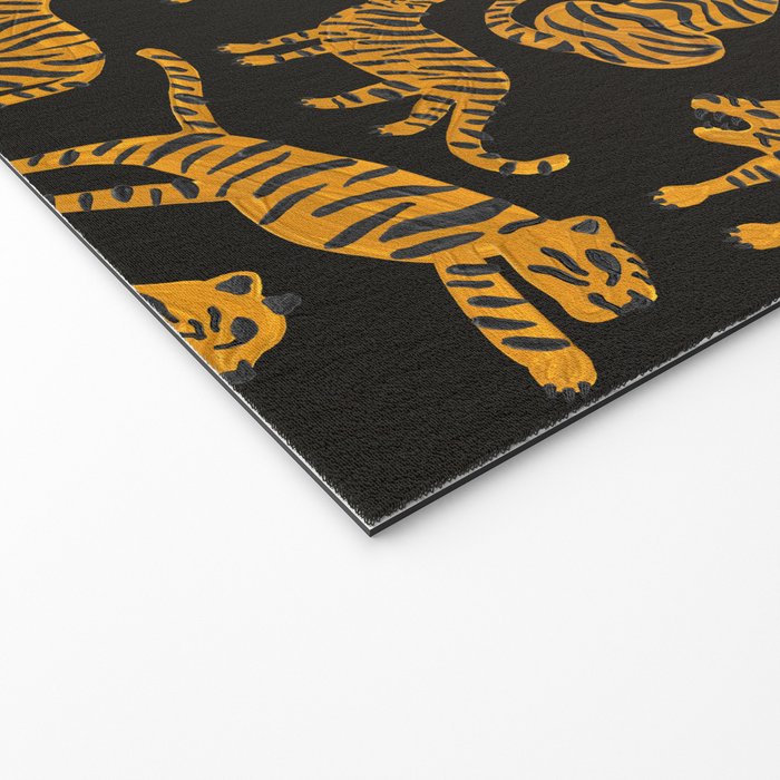 Tiger Collection - Black & Orange Welcome Mat Gallery Image 2
