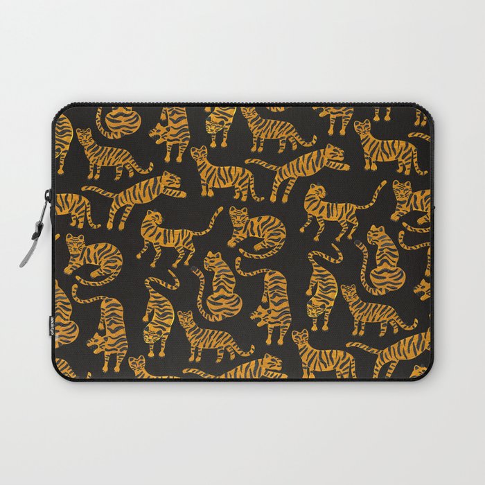Tiger Collection - Black & Orange Laptop Sleeve Gallery Image 1