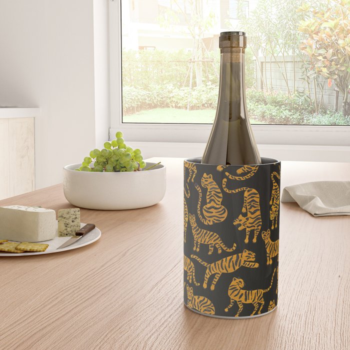Tiger Collection - Black & Orange Wine Chiller Gallery Image 4