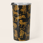 Tiger Collection - Black & Orange Travel Mug Gallery Image 3