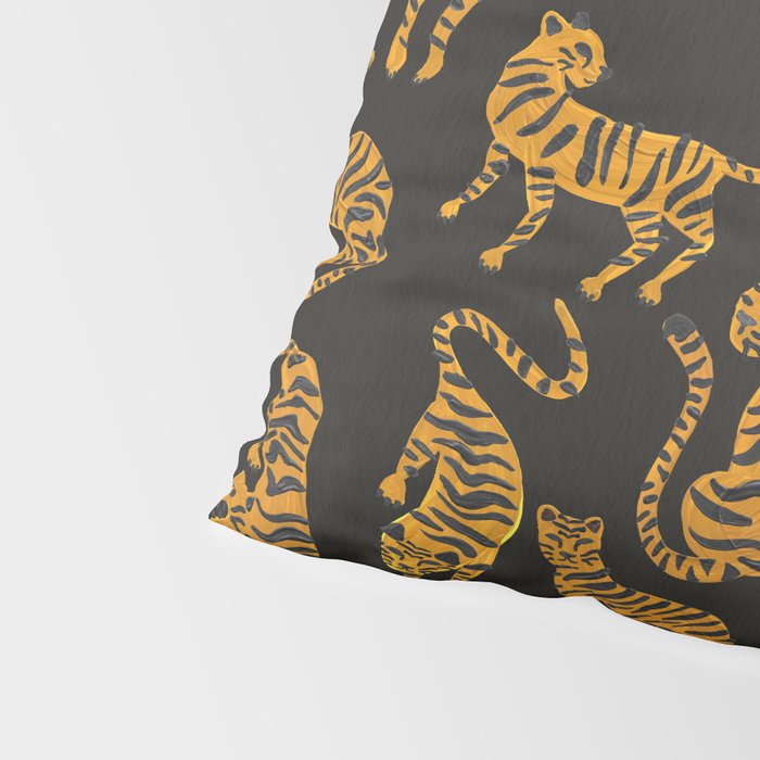 Tiger Collection - Black & Orange Pillow Sham Gallery Image 4