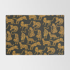 Tiger Collection - Black & Orange Rug Gallery Image 2