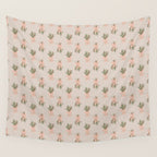 Holiday Bow-quet . Neutral Wall Tapestry Gallery Image 4