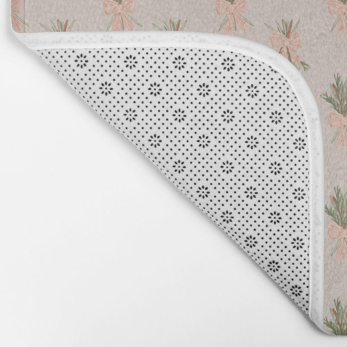Holiday Bow-quet . Neutral Bath Mat Gallery Image 2