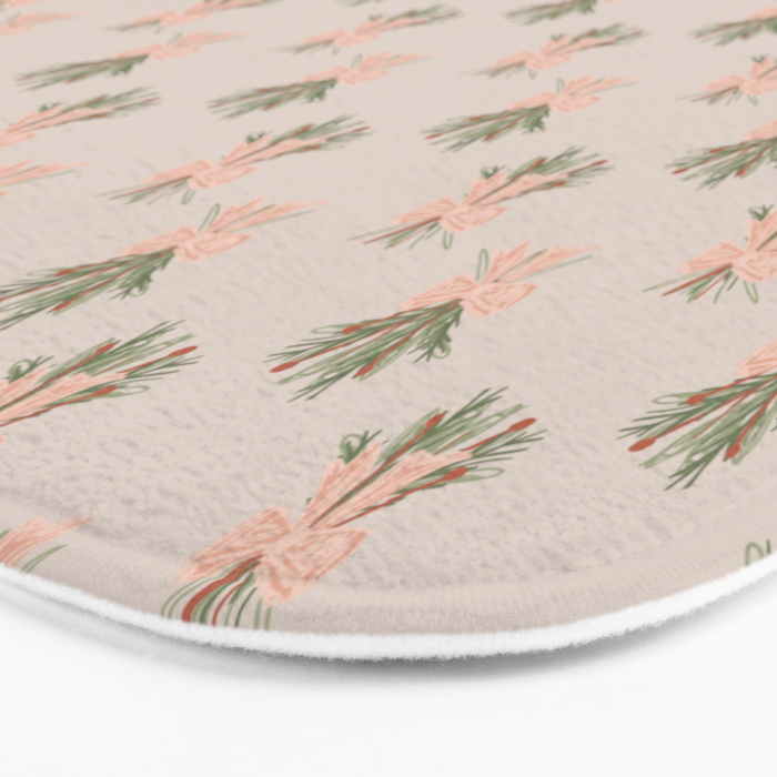 Holiday Bow-quet . Neutral Bath Mat Gallery Image 3