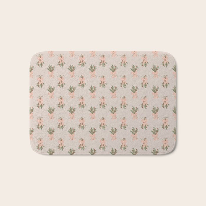 Holiday Bow-quet . Neutral Bath Mat Gallery Image 1
