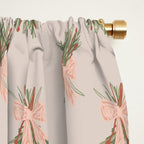 Holiday Bow-quet . Neutral Window Curtain Gallery Image 2