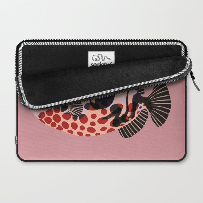Tropical Fish with Red Polka Dots Laptop Sleeve Gallery Image 2