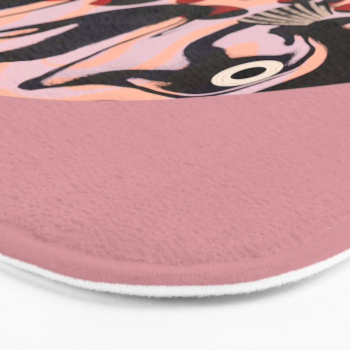 Tropical Fish with Red Polka Dots Bath Mat Gallery Image 3