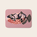 Tropical Fish with Red Polka Dots Bath Mat Gallery Image 1