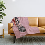 Tropical Fish with Red Polka Dots Throw Blanket Gallery Image 1