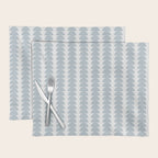 Maude Pattern - Natural Blue Placemat Gallery Image 1