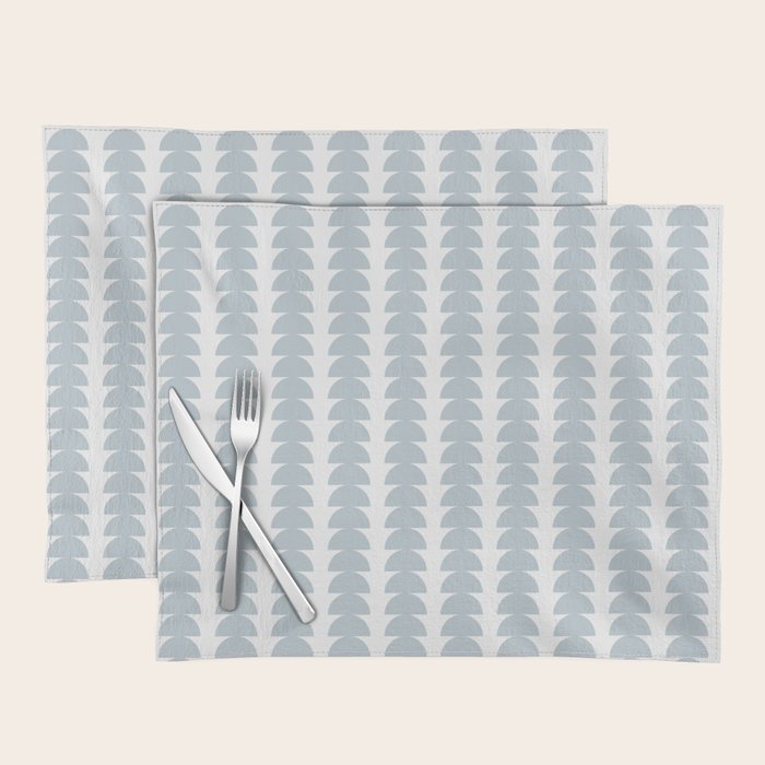 Maude Pattern - Natural Blue Placemat Gallery Image 1
