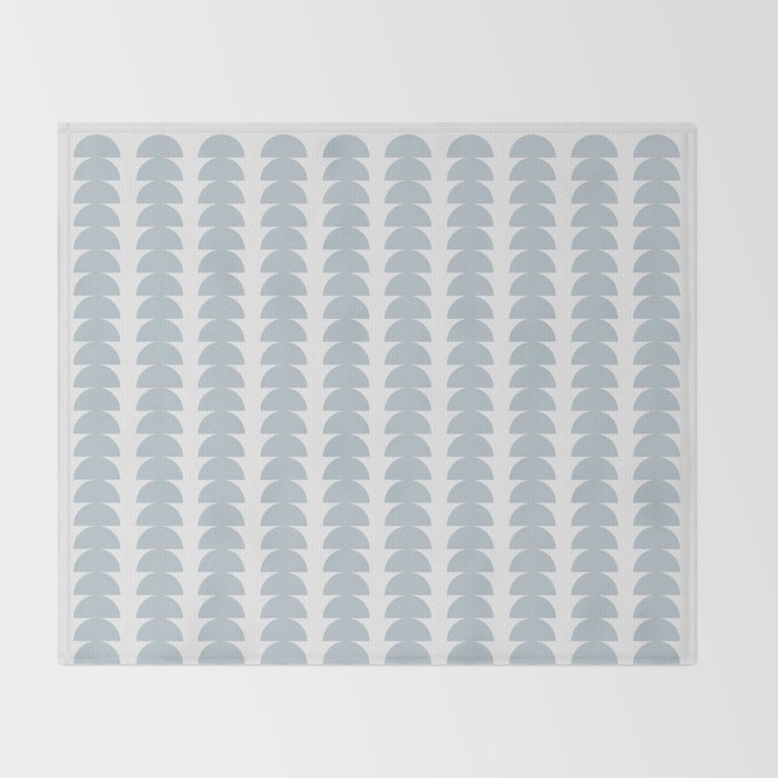 Maude Pattern - Natural Blue Throw Blanket Gallery Image 2