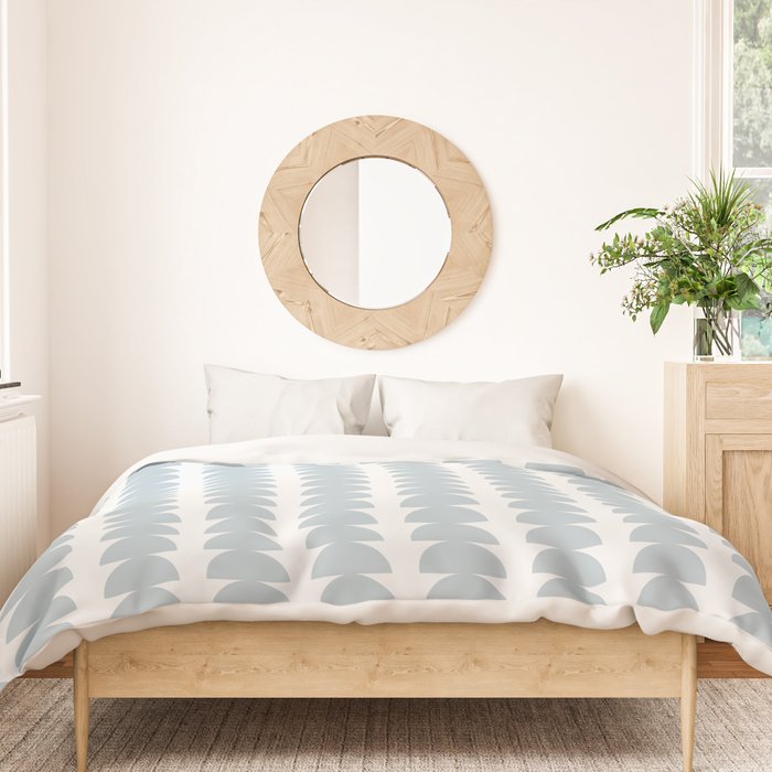 Maude Pattern - Natural Blue Duvet Cover Gallery Image 3