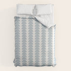 Maude Pattern - Natural Blue Duvet Cover Gallery Image 6