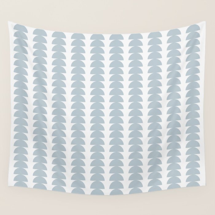 Maude Pattern - Natural Blue Wall Tapestry Gallery Image 4