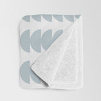 Maude Pattern - Natural Blue Throw Blanket Gallery Image 3