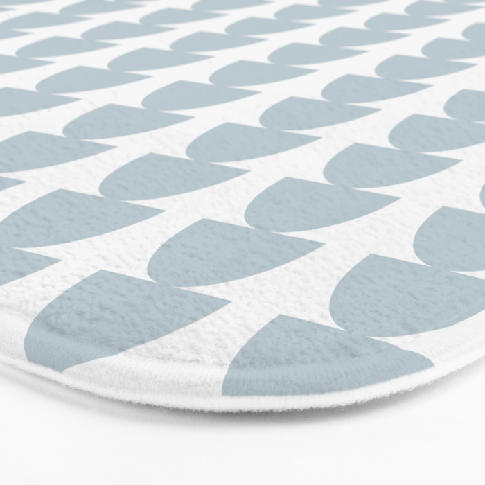 Maude Pattern - Natural Blue Bath Mat Gallery Image 3