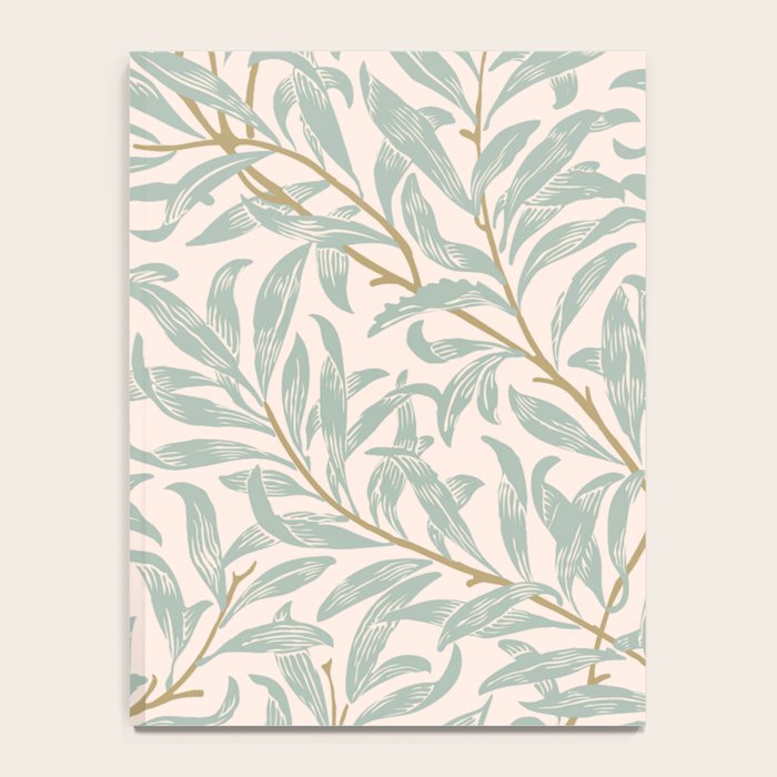 William Morris Willow Bough Pink Mint Notebook Gallery Image 4