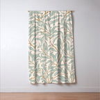 William Morris Willow Bough Pink Mint Window Curtain Gallery Image 3