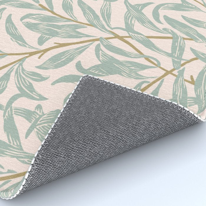 William Morris Willow Bough Pink Mint Rug Gallery Image 4