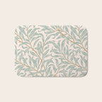 William Morris Willow Bough Pink Mint Bath Mat Gallery Image 1