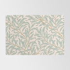 William Morris Willow Bough Pink Mint Rug Gallery Image 2