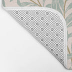 William Morris Willow Bough Pink Mint Bath Mat Gallery Image 2