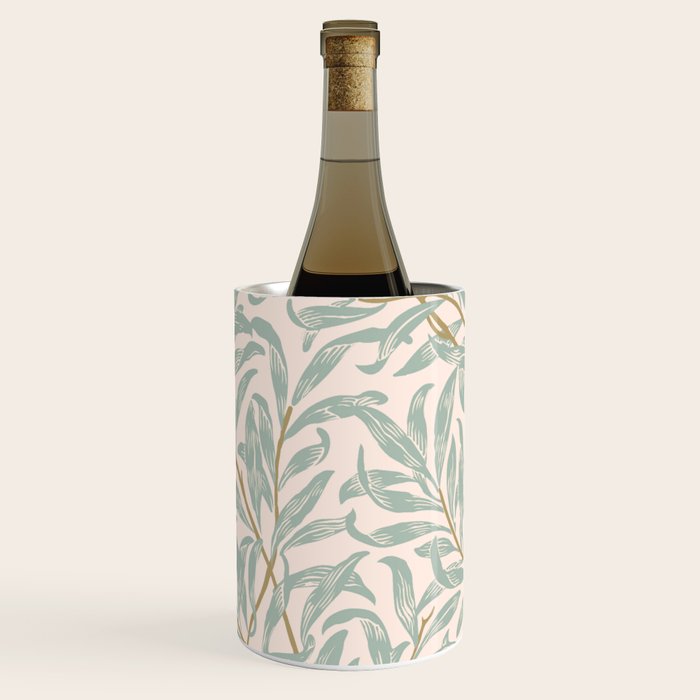 William Morris Willow Bough Pink Mint Wine Chiller Gallery Image 1
