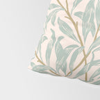 William Morris Willow Bough Pink Mint Pillow Sham Gallery Image 4