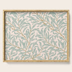 William Morris Willow Bough Pink Mint Serving Tray Gallery Image 1