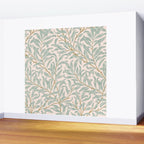 William Morris Willow Bough Pink Mint Wall Mural Gallery Image 2