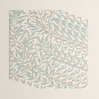 William Morris Willow Bough Pink Mint Wrapping Paper Gallery Image 3