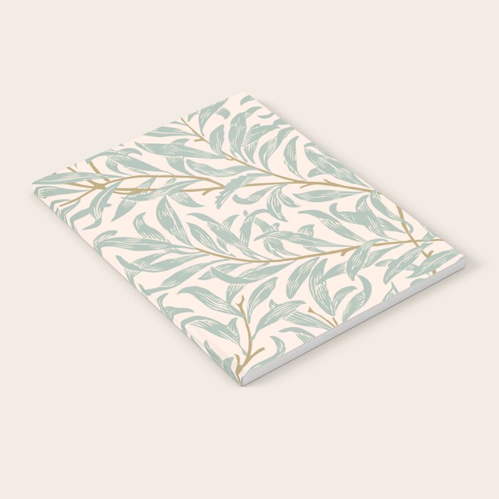 William Morris Willow Bough Pink Mint Notebook Gallery Image 2