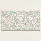 William Morris Willow Bough Pink Mint Desk Mat Gallery Image 3
