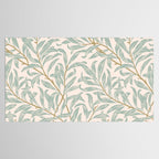 William Morris Willow Bough Pink Mint Tablecloth Gallery Image 2