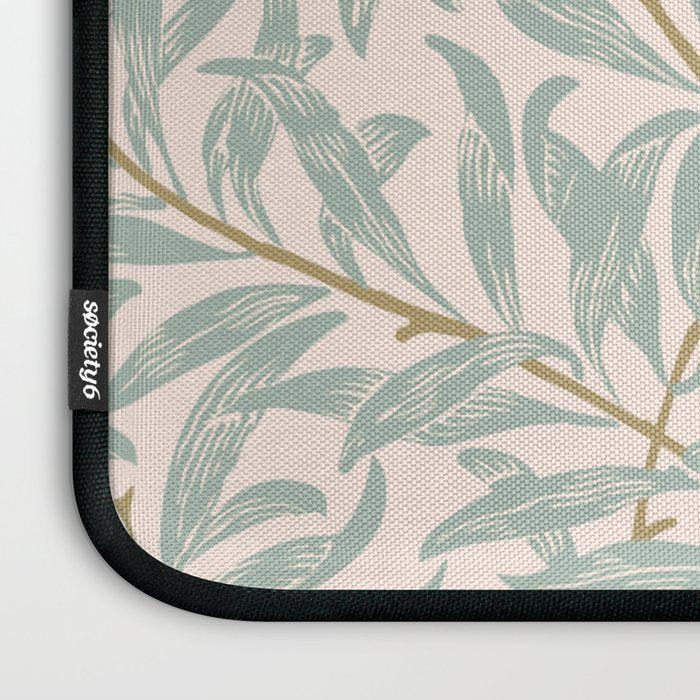 William Morris Willow Bough Pink Mint Laptop Sleeve Gallery Image 3