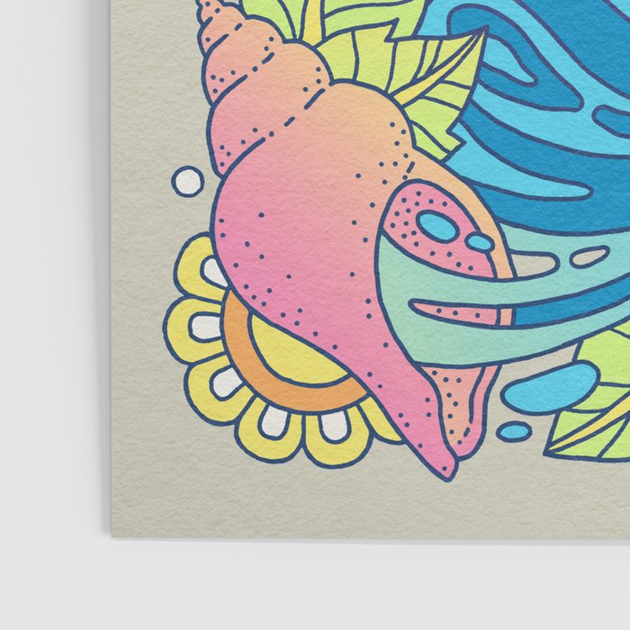 Paradise Visions | Tropical Neon Ocean Escape Poster Gallery Image 3