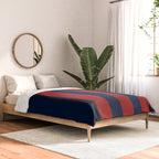 Navy Three Red Bars Comforter Gallery Image 2