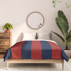 Navy Three Red Bars Comforter Gallery Image 3
