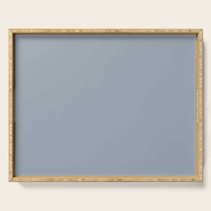 Cool Tone Grey III Solid Color Serving Tray Gallery Image 1