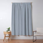 Cool Tone Grey III Solid Color Window Curtain Gallery Image 5